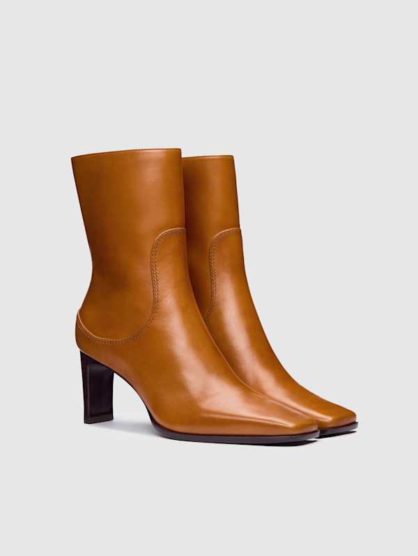 Claudette Ankle Boot - Whiskey Leather