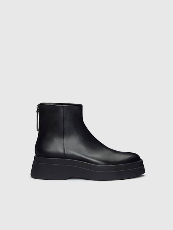 Nadira Ankle Boot - Black Leather