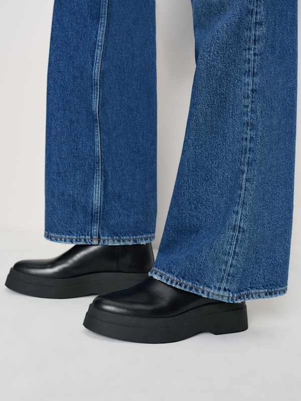 Nadira Ankle Boot - Black Leather