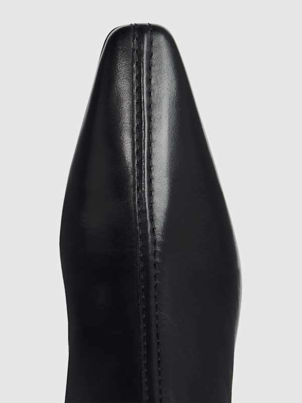 Tatyana Knee Boot - Black Leather