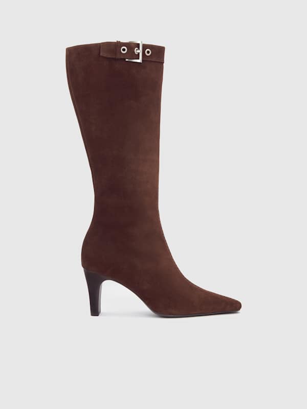Tatyana Knee Boot - Espresso Suede