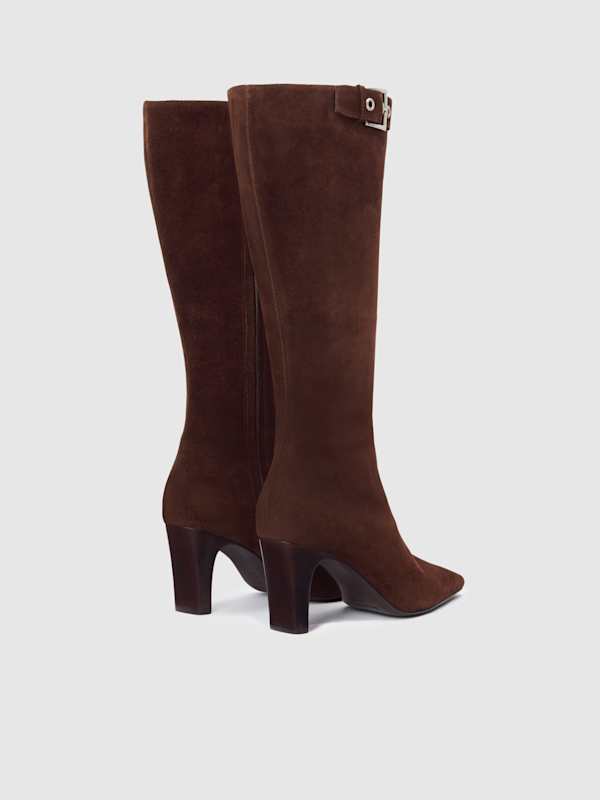 Tatyana Knee Boot - Espresso Suede