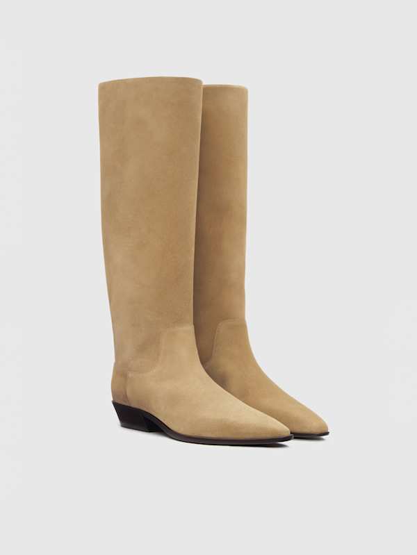 Dominique Knee Boot - Hazel Suede
