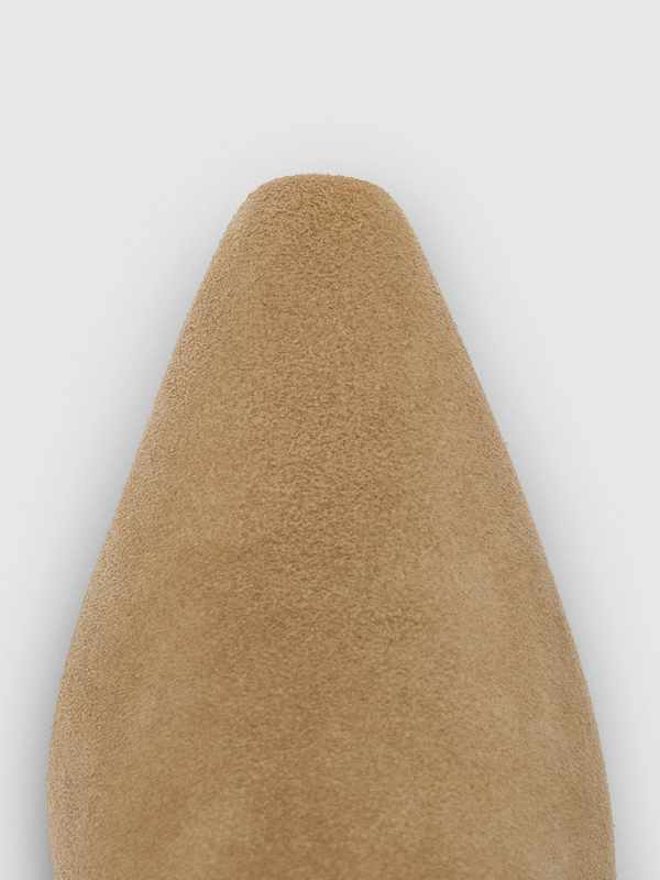 Davina Slouch Boot - Hazel Suede Fringe