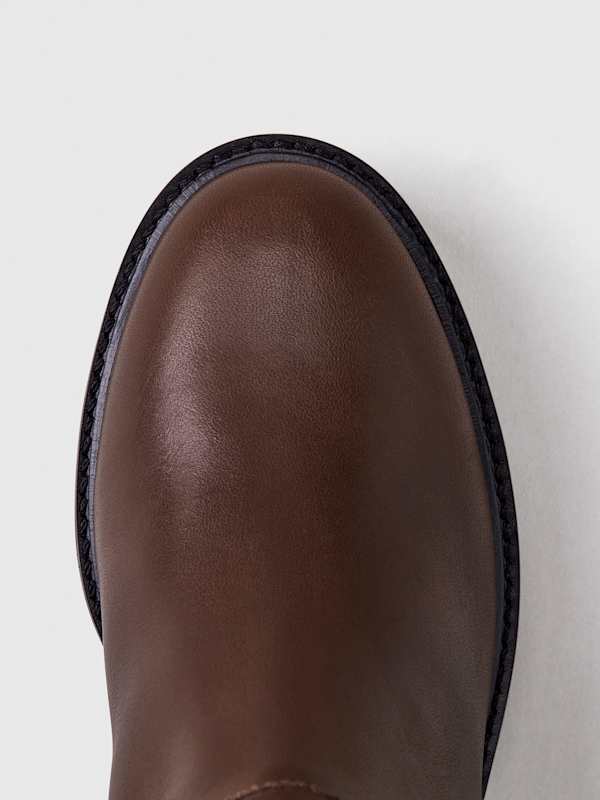 Dorinda Mid Shaft Boot - Oak Leather
