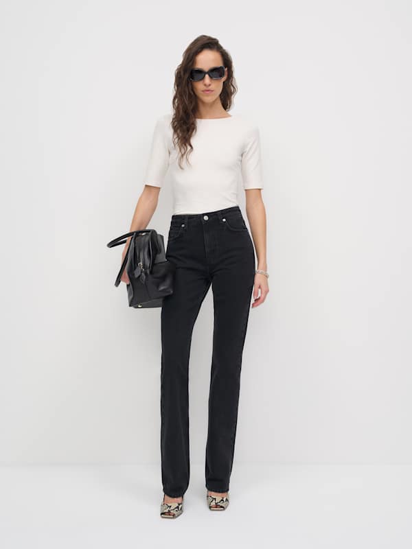 Blair High Rise Baby Bootcut Jeans - Finke