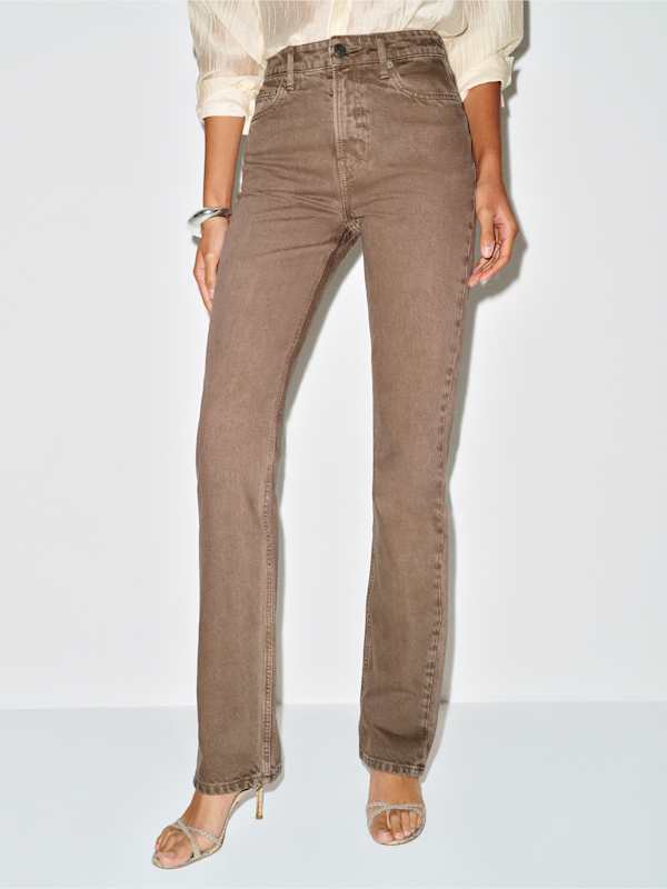 Blair High Rise Baby Bootcut Jeans - Morel