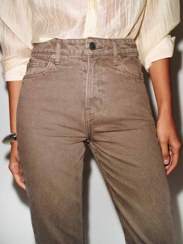 Blair High Rise Baby Bootcut Jeans - Morel