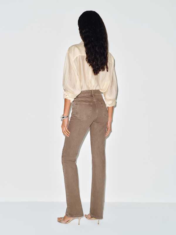 Blair High Rise Baby Bootcut Jeans - Morel