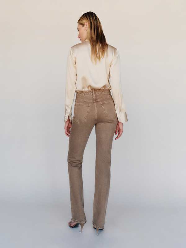 Blair High Rise Baby Bootcut Jeans - Morel