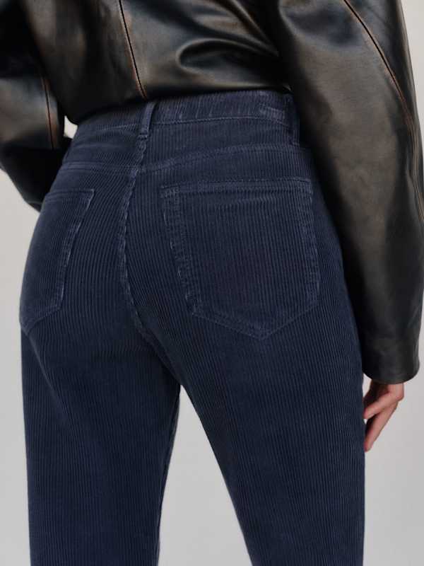 Blair High Rise Baby Bootcut Jeans - Navy Corduroy