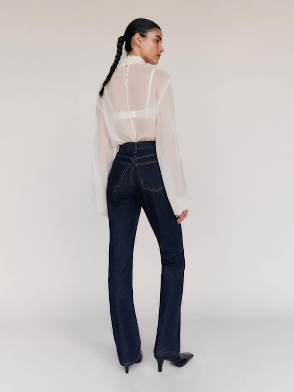 Blair High Rise Baby Bootcut Jeans - Ondine