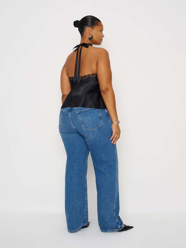 Monica Silk Top Es - Black