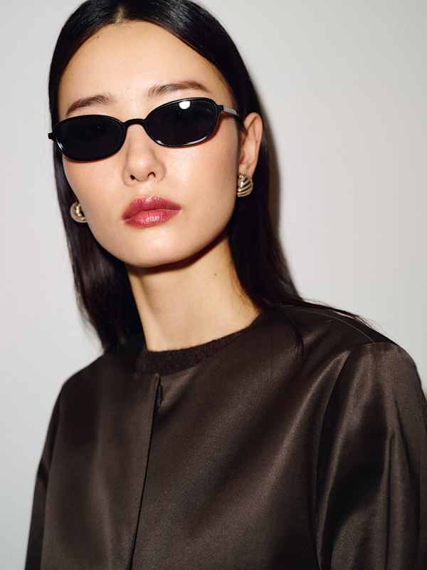 Stella Satin Coat - Mole