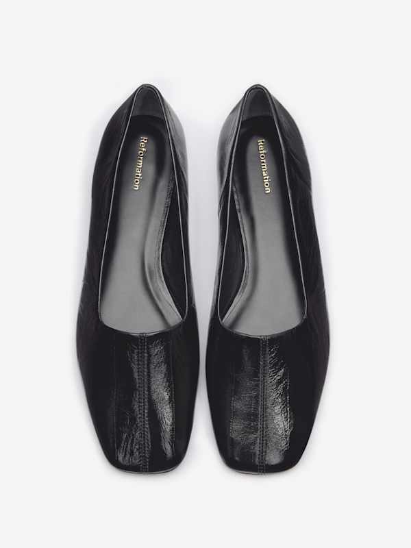 Inez Ballet Flat - Black Eel