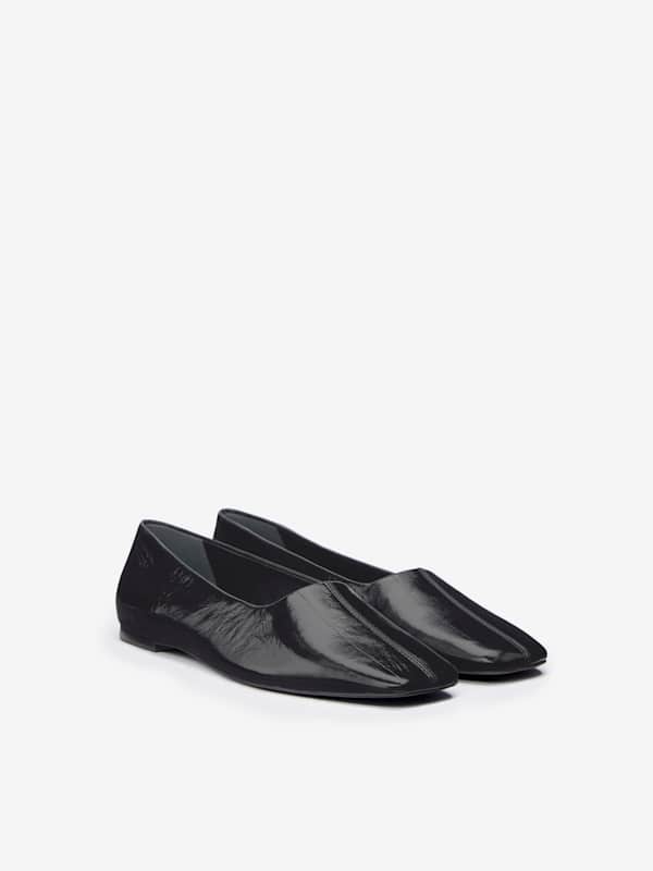 Inez Ballet Flat - Black Eel