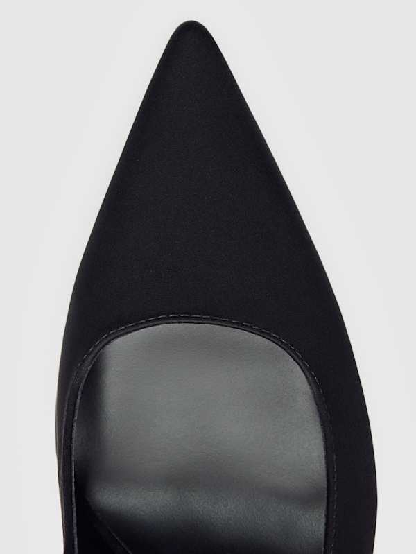 Joelle Heeled Pump - Black Satin