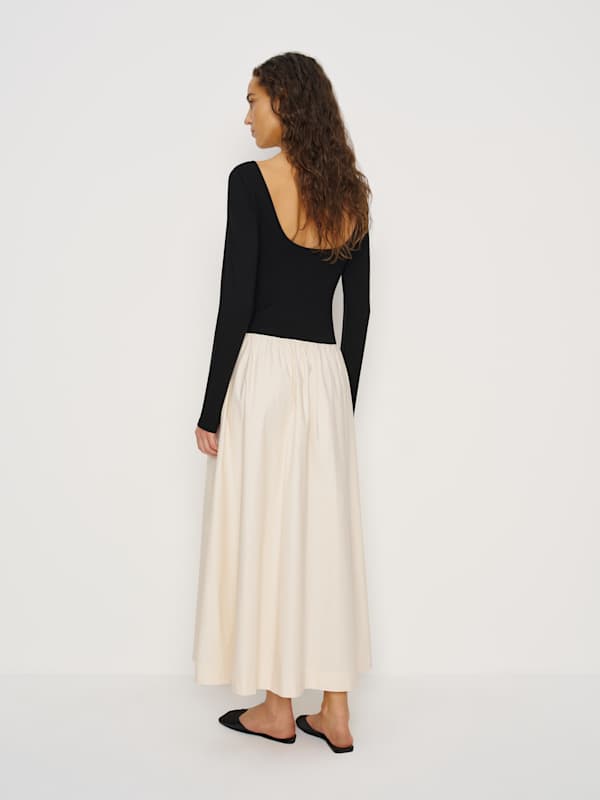 Abel Knit Dress - Black And Sugar