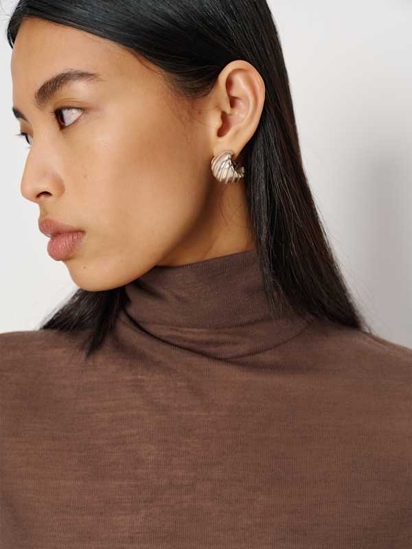 Coreen Knit Top - Brown