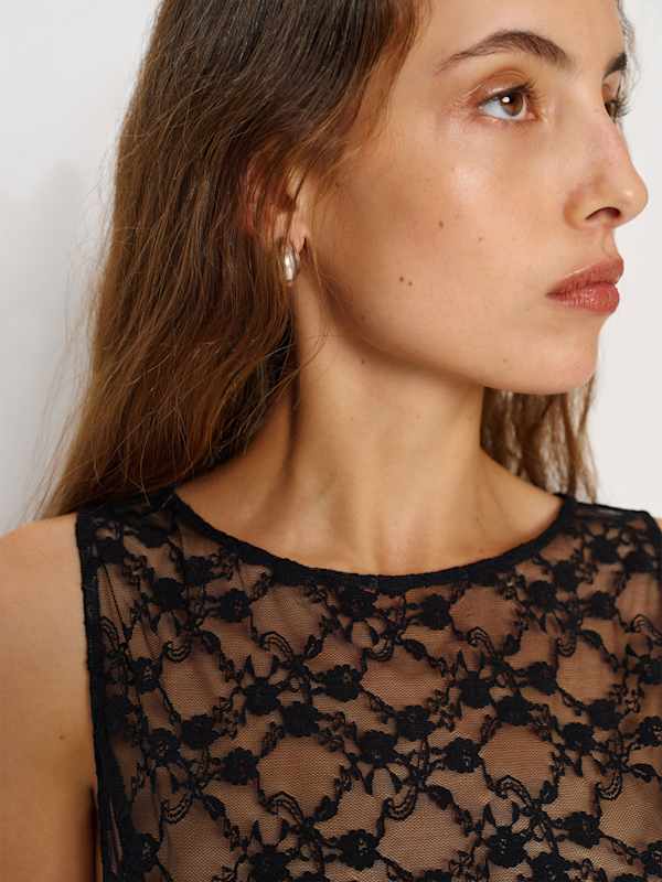 Gabrielle Knit Top - Black