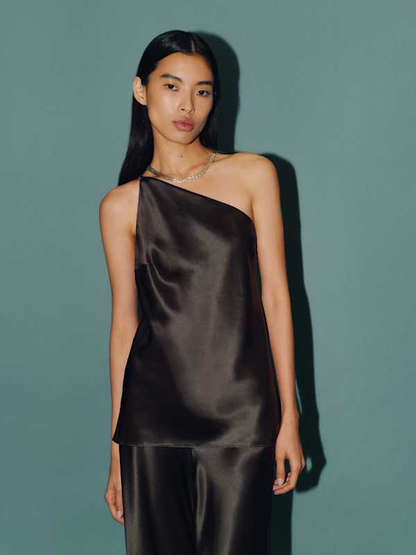 Samantha Silk Two Piece - Black Pearl