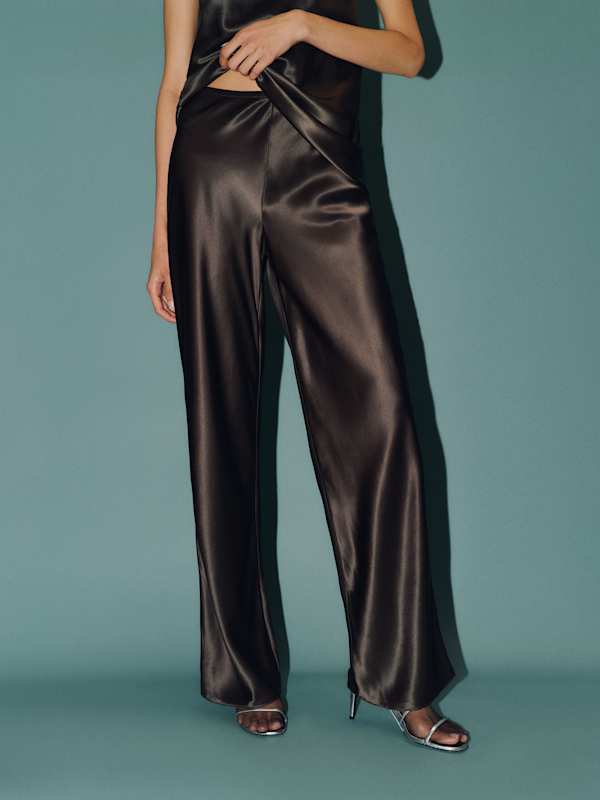 Samantha Silk Two Piece - Black Pearl