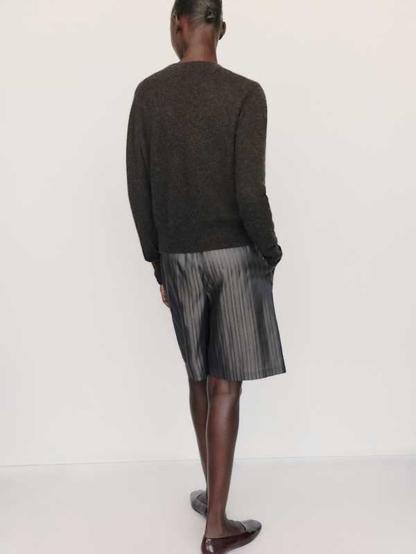 Nikki Cashmere Crew - Espresso