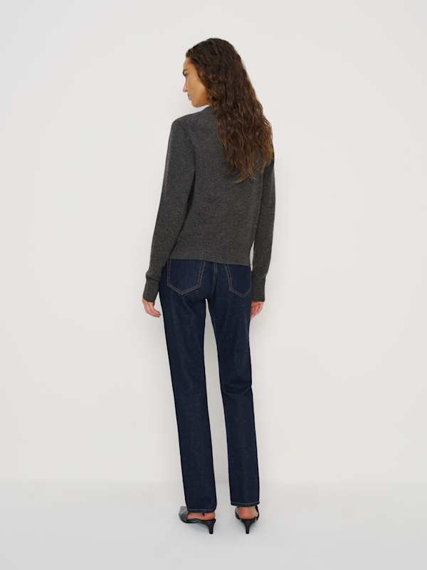 Nikki Cashmere Crew - Flannel