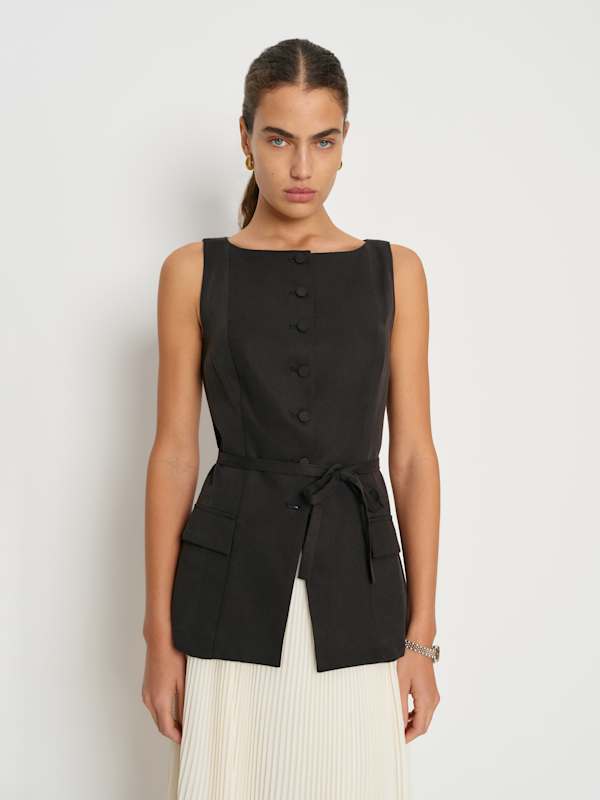 Camellia Top - Black