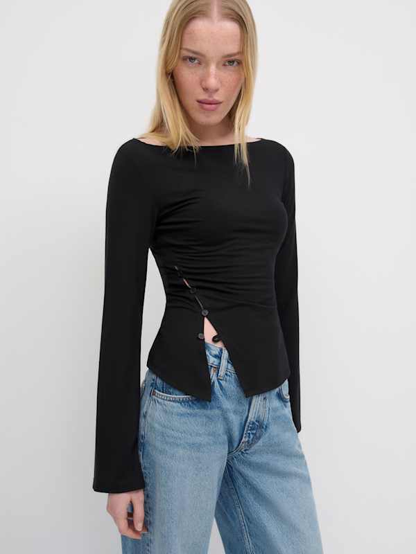 Nicola Knit Top - Black