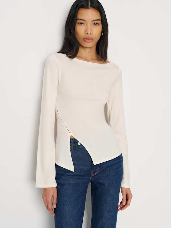Nicola Knit Top - Fior Di Latte