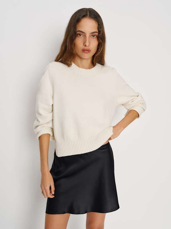 Brandy Silk Skirt - Black