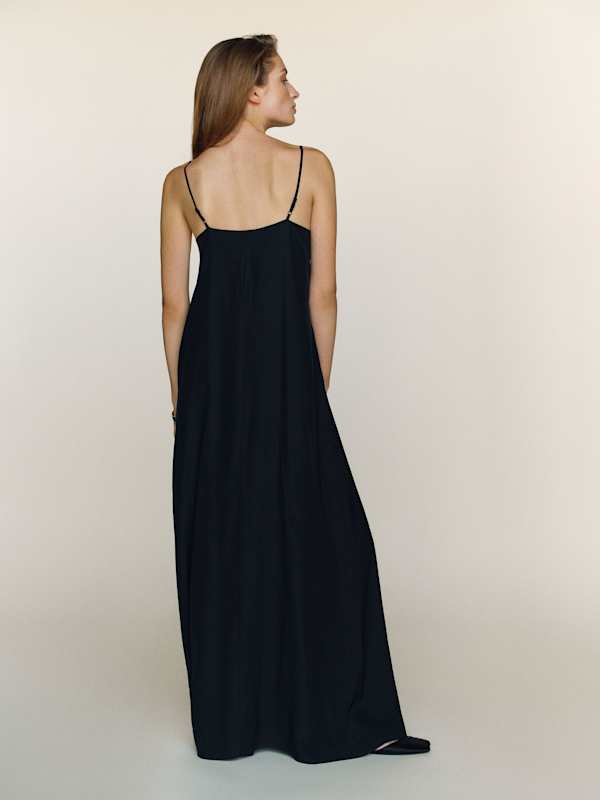 Glenna Silk Dress - Black