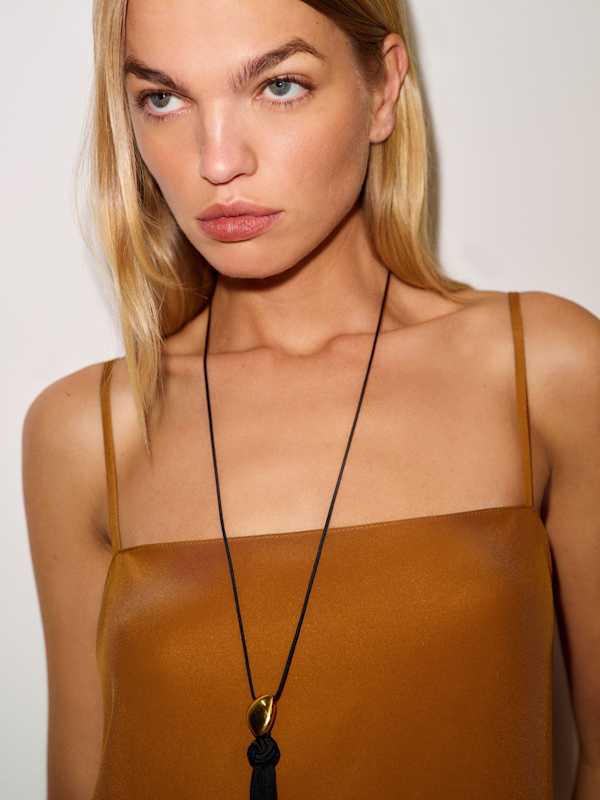 Glenna Silk Dress - Copper