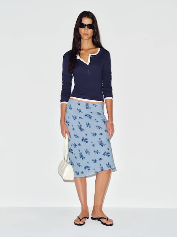 Layla Knee Length Skirt - Crystalline