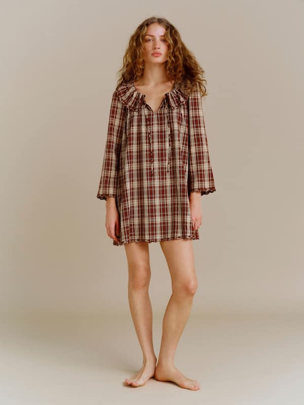 Madeline Sleep Dress - November Plaid