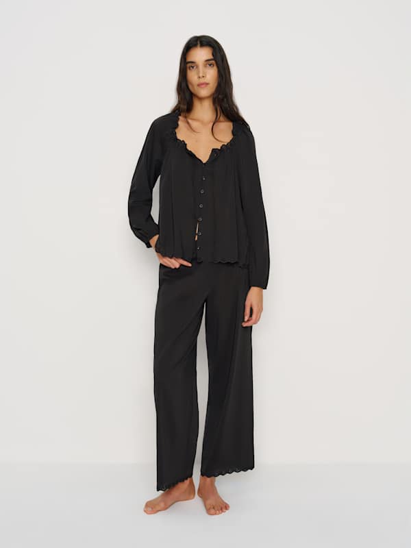 Paloma Pajama Set - Black