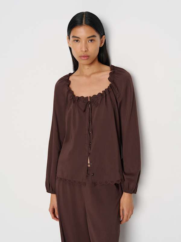 Paloma Pajama Set - Cafe