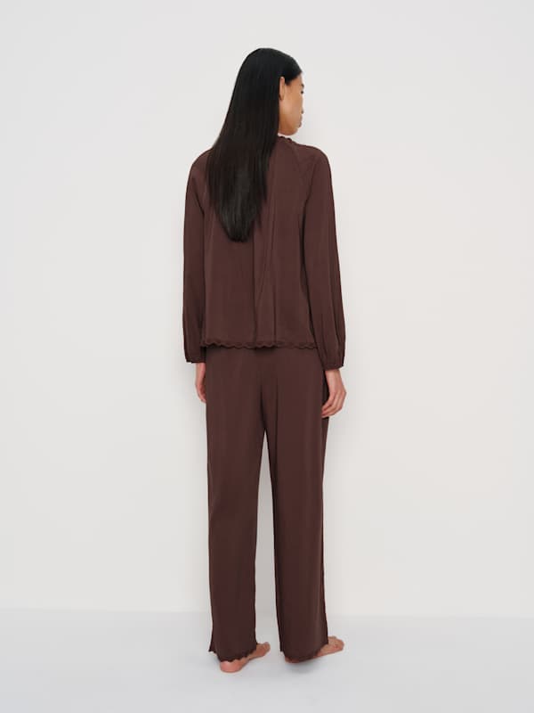 Paloma Pajama Set - Cafe