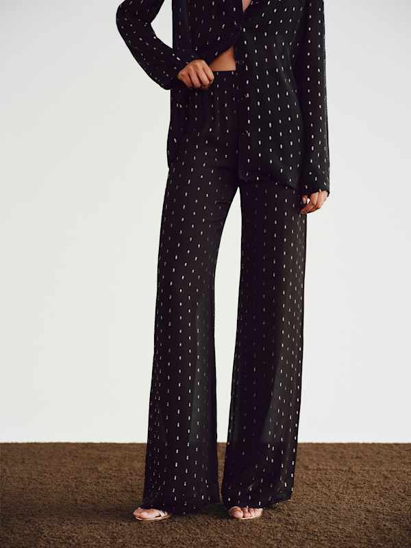 Ella Silk Set - Black And Gold