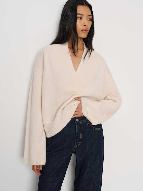 Easton Cashmere Sweater - Gossamer