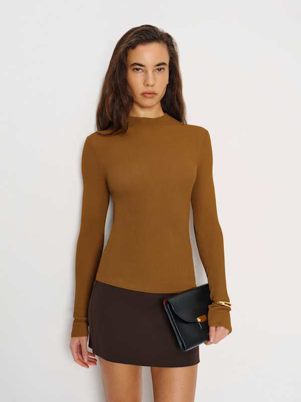 Giselle Turtleneck Sweater - Toffee