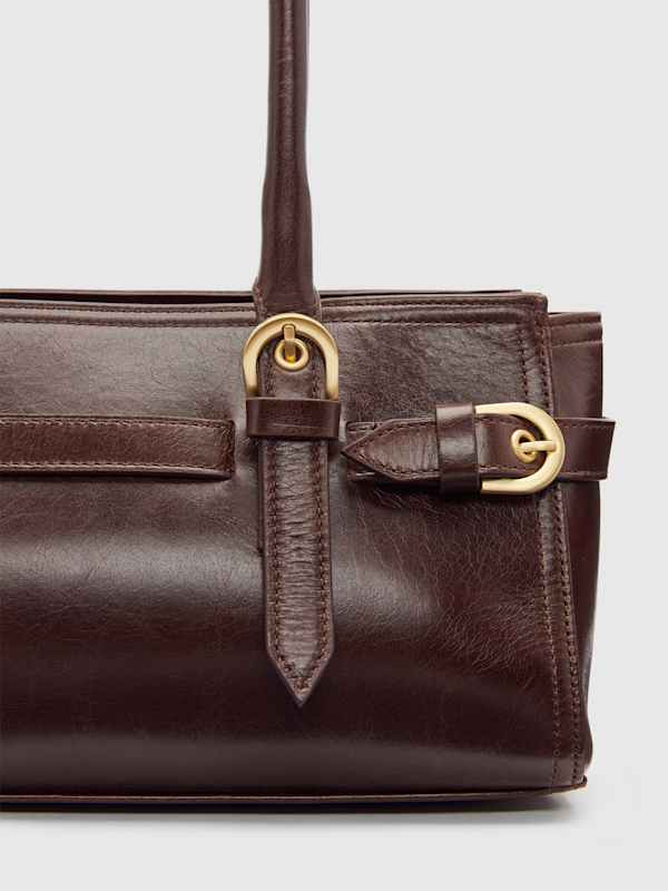 Beatrice Shoulder Bag - Chestnut Leather