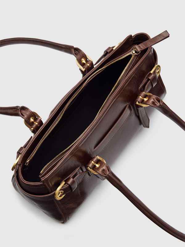 Beatrice Shoulder Bag - Chestnut Leather