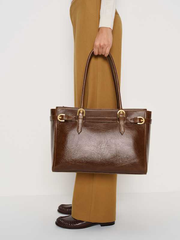 Beatrice Tote Bag - Mocha Leather