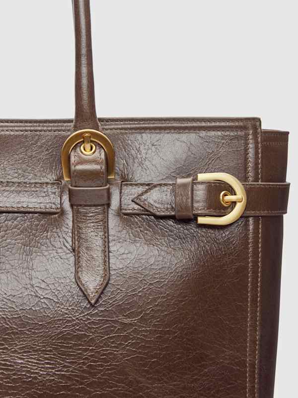 Beatrice Tote Bag - Mocha Leather