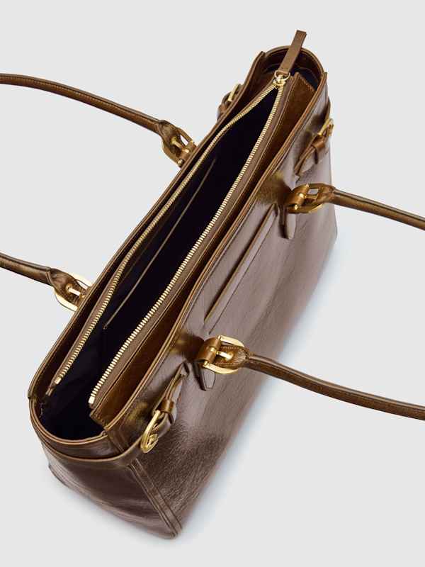 Beatrice Tote Bag - Mocha Leather