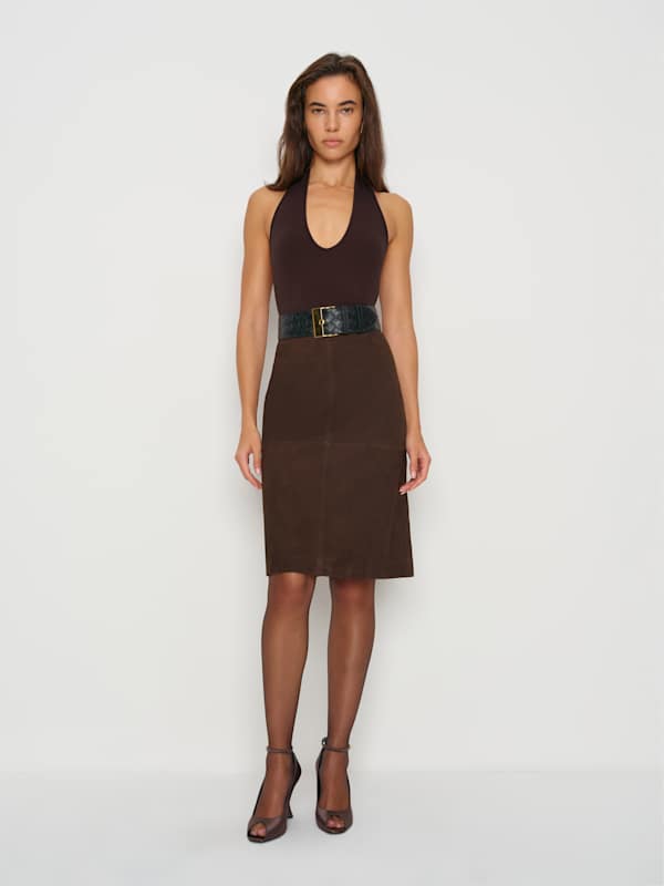 Lyra Knit Bodysuit - Mole