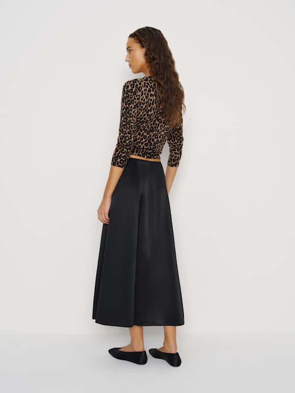 Zoe Silk Skirt - Black