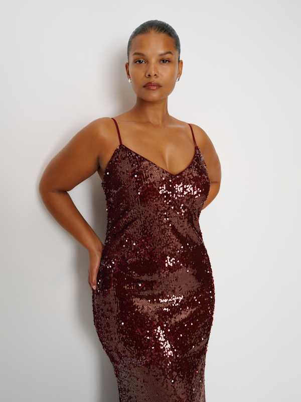 Drizzle Dress Es - Oxblood